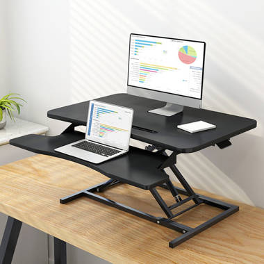 Standing Desk Stand Up Desk Office Height Adjustable Desk with Keyboard,32" 
