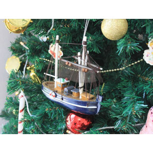 Fisher King Fishing Boat Christmas Ornament