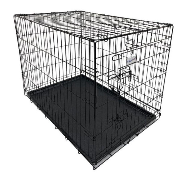 pink medium dog crate
