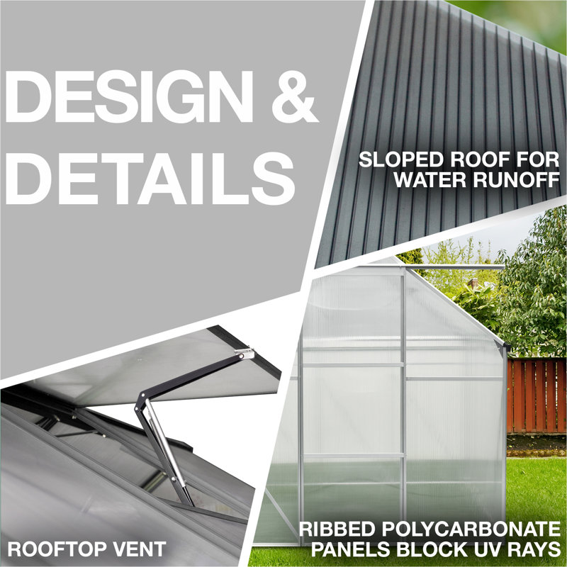 Hanover 6 Ft W X 6 Ft D Greenhouse Wayfair
