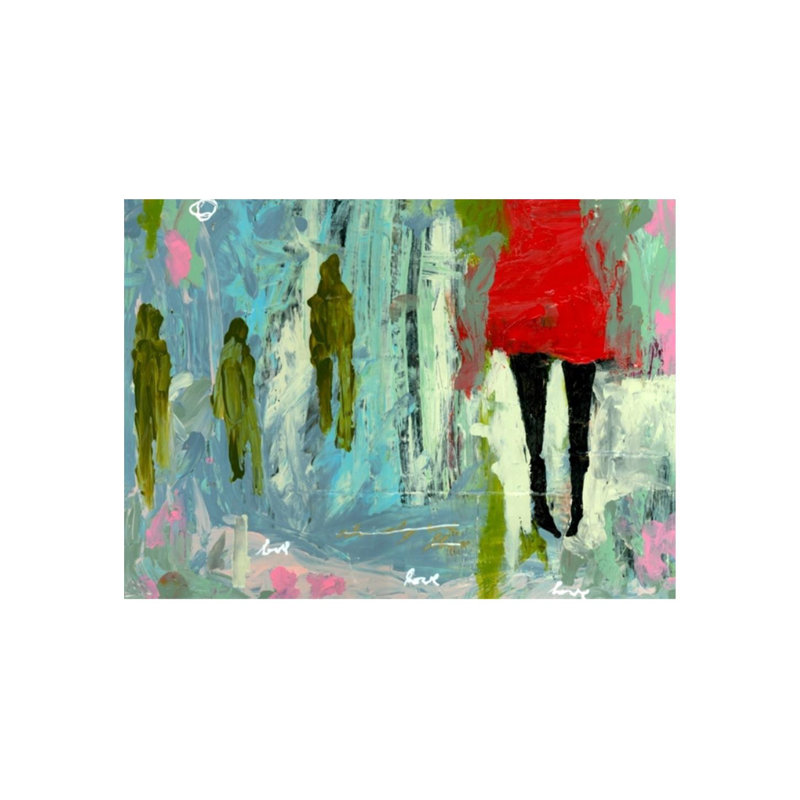 Chelsea Art Studio Red Dress And Others By Aaron Kraten Wrapped