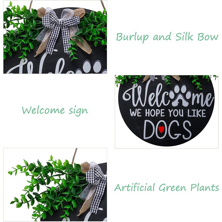 Dogs Barking Sign Dog Sign Farmhouse Decor Housewarming Gift Welcome Sign Home Decor Wood Sign Dog Lover Gift