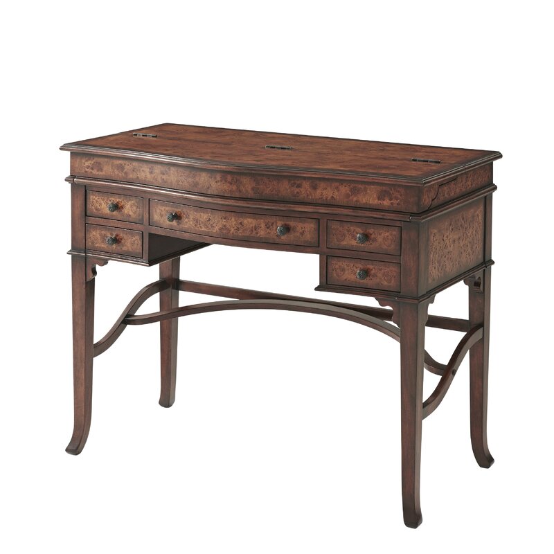 Theodore Alexander Campaign Solid Wood Secretary Desk | Perigold