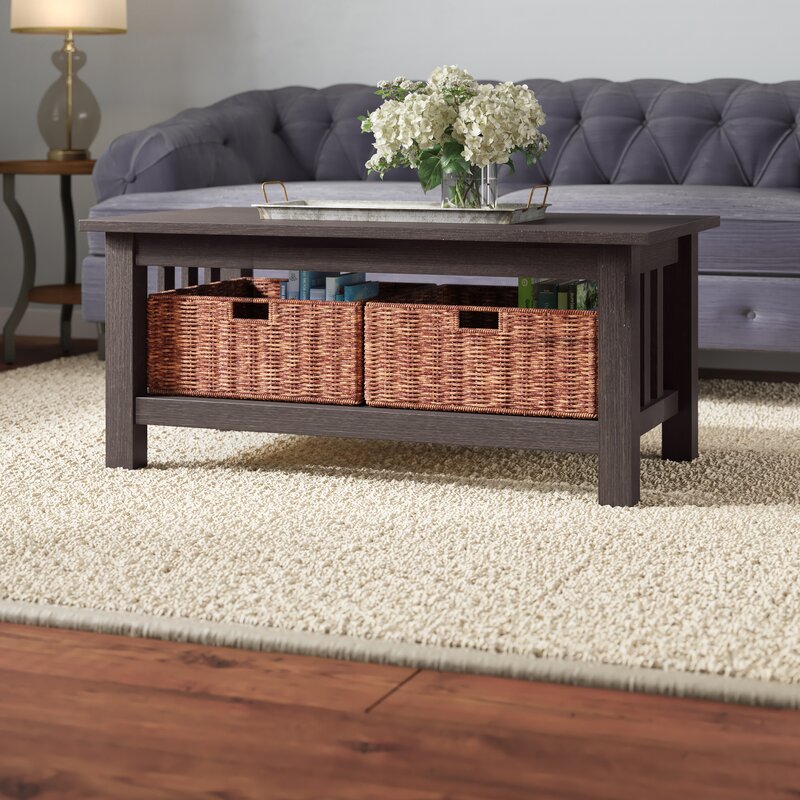 Andover Mills Denning Coffee Table With Storage Reviews Wayfair