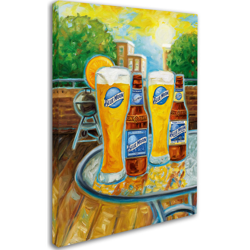 Miller Coors Summer By Blue Moon Painting Print On Wrapped