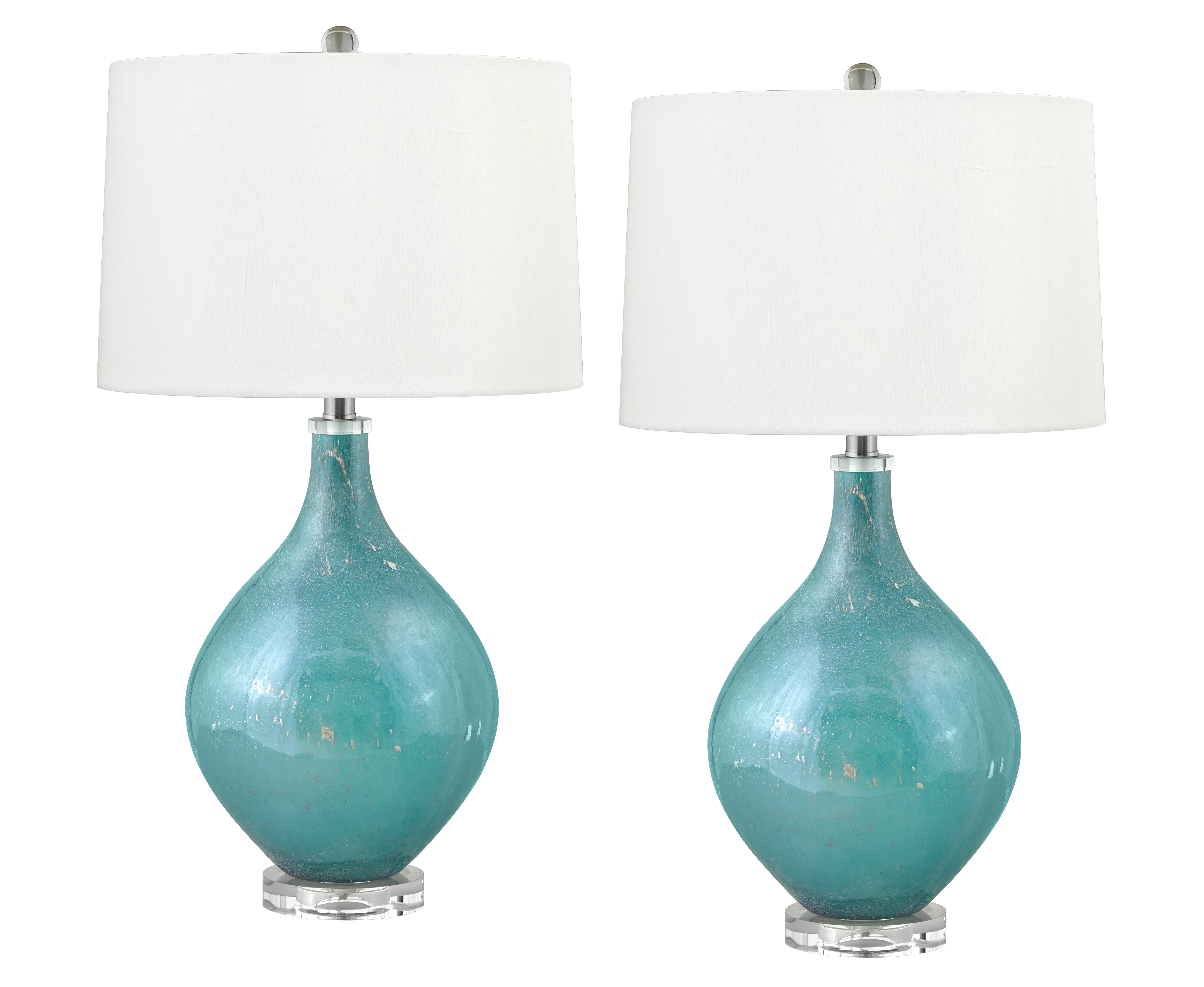 aqua blue table lamps