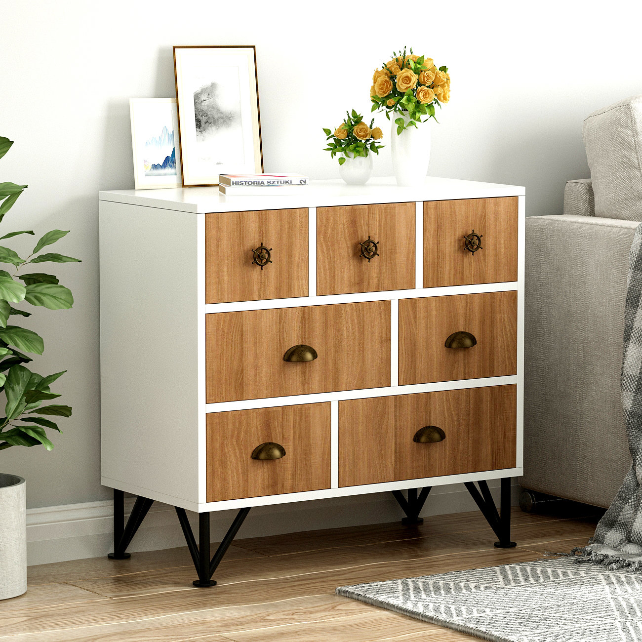 Longshore Tides Quam 8 Drawer Dresser Wayfair