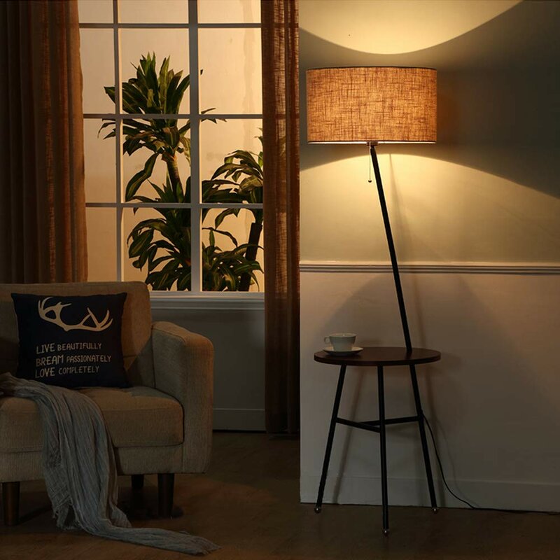 Ebern Designs Valdis Modern Tripod Floor Lamp Wayfair