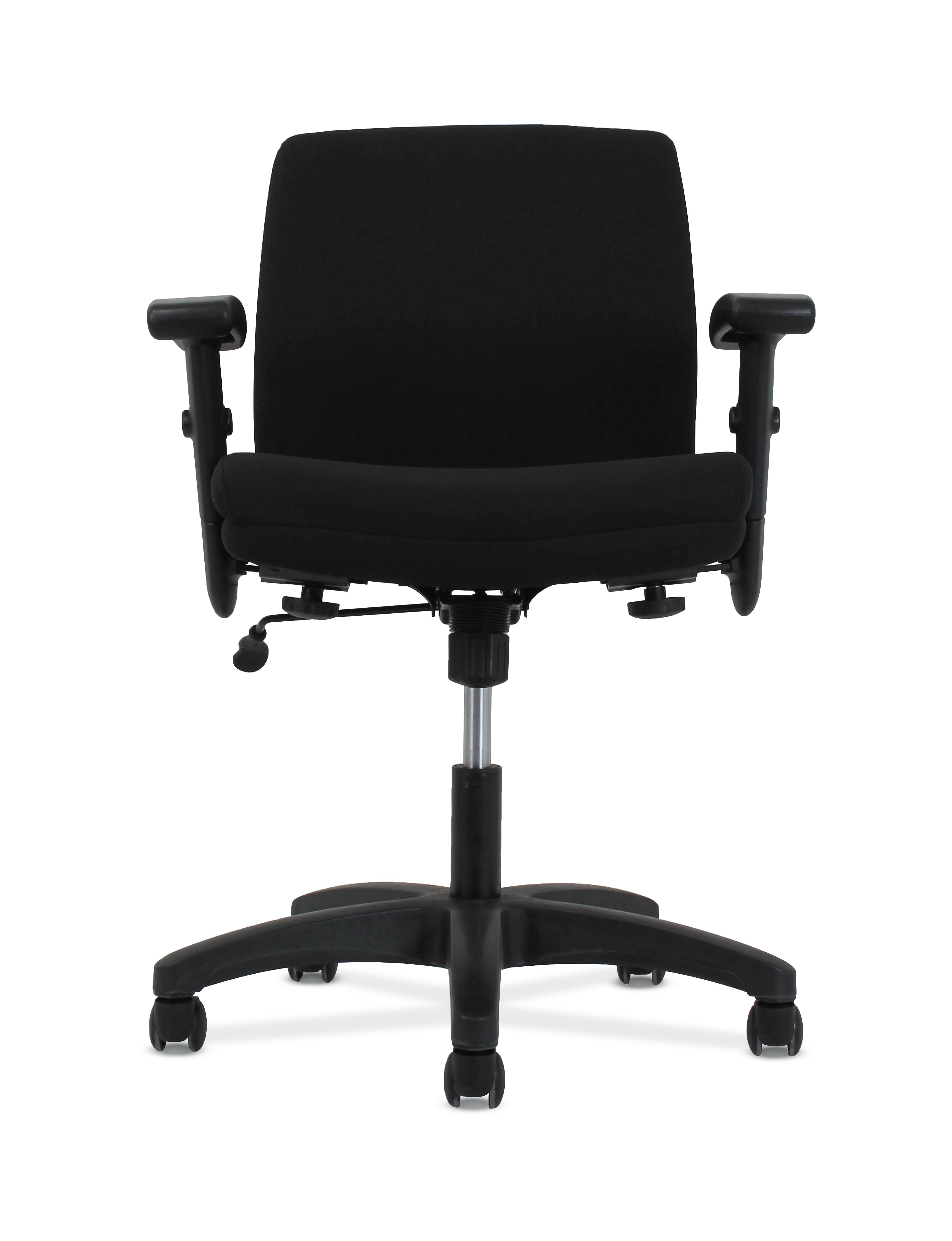 low back office chair with arms