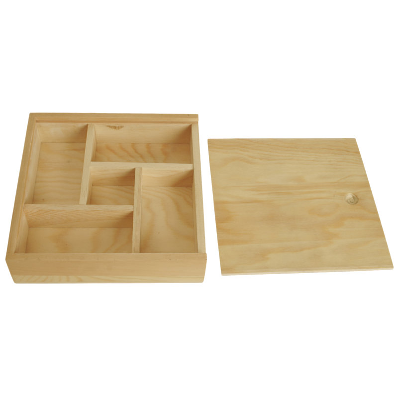 Union Rustic Ismael Large Wood Storage Decorative Box With Sliding Lid
