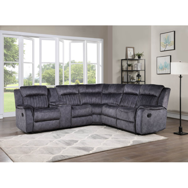 l sofa with recliner