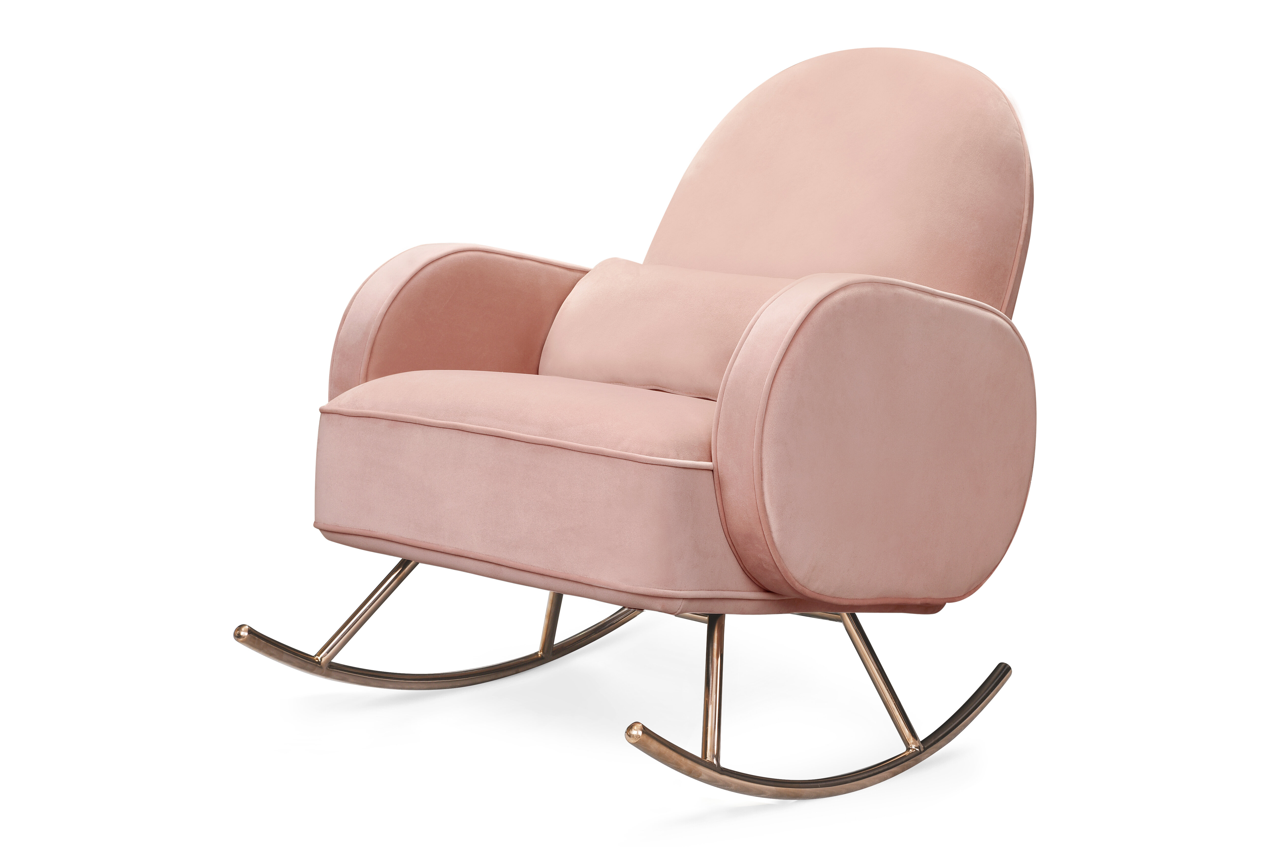 blush pink nursery chair