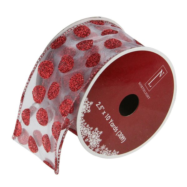 Spool Red Truck w/ Hearts on White Canvas Ribbon 2.5 " x 10 yds 