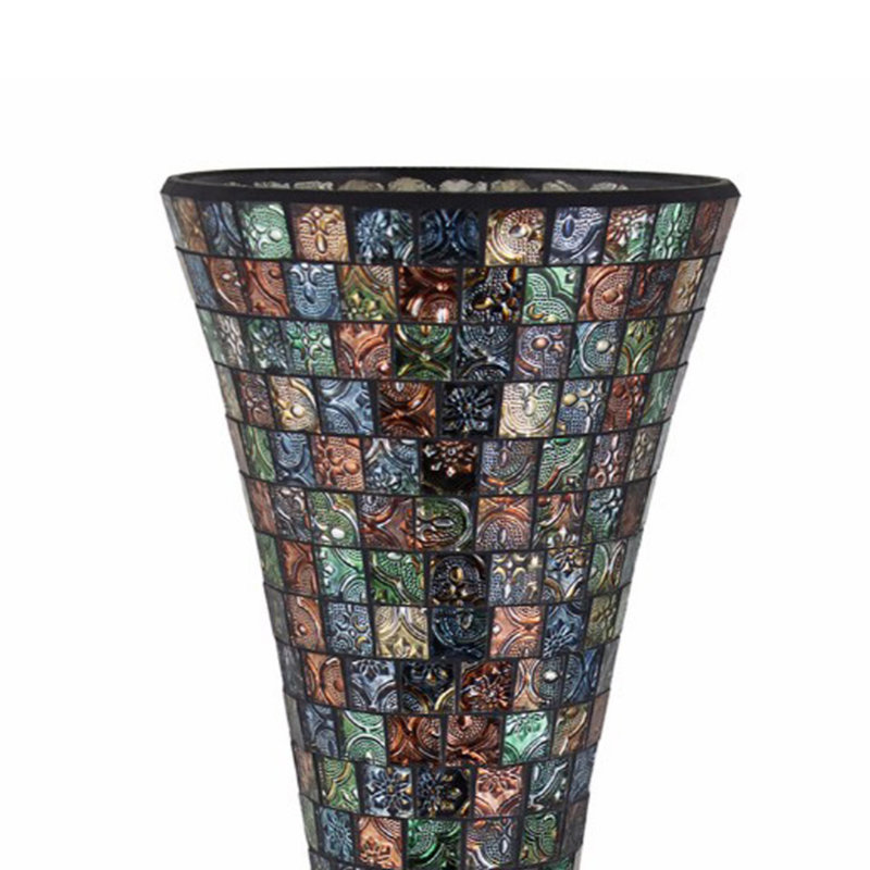 World Menagerie Mckinley Astonishing Mosaic Modern Floor Vase Wayfair