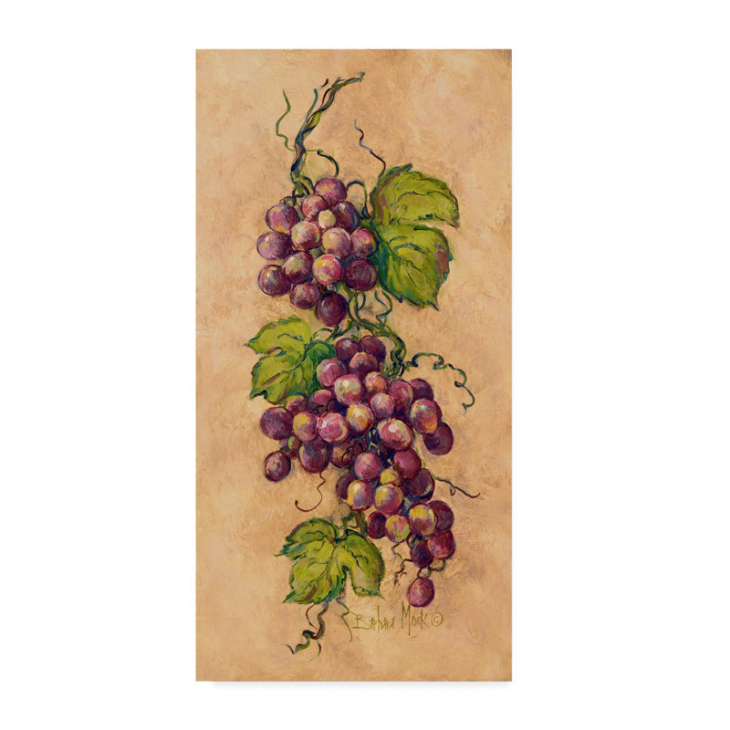 Fleur De Lis Living Vintage Grapevine Acrylic Painting Print On