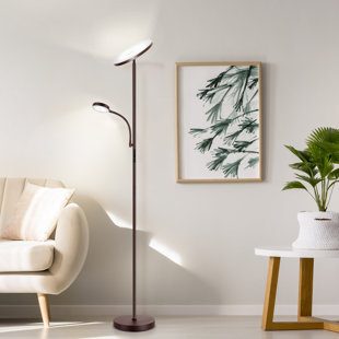 3 Light Floor Tree Spin Read Work Lamp Adjustable Home Office Decor Stand Pole 