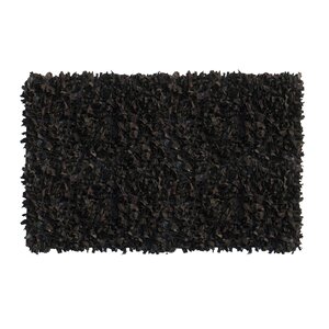 Handmade Black Area Rug