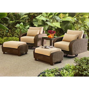 Fleming 5 Piece Conversation Set with Cushions by