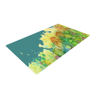 Rosie Brown Sea Life II Teal/Green Area Rug