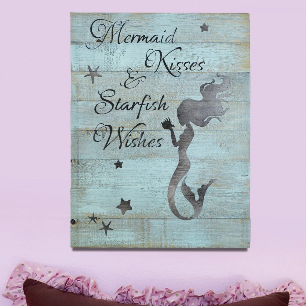 Winston Porter Mermaid Kisses and Starfish Wishes Wall Décor & Reviews ...