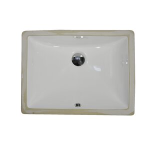 Buy Rectangular Undermount Bathroom Sink with Overflow!