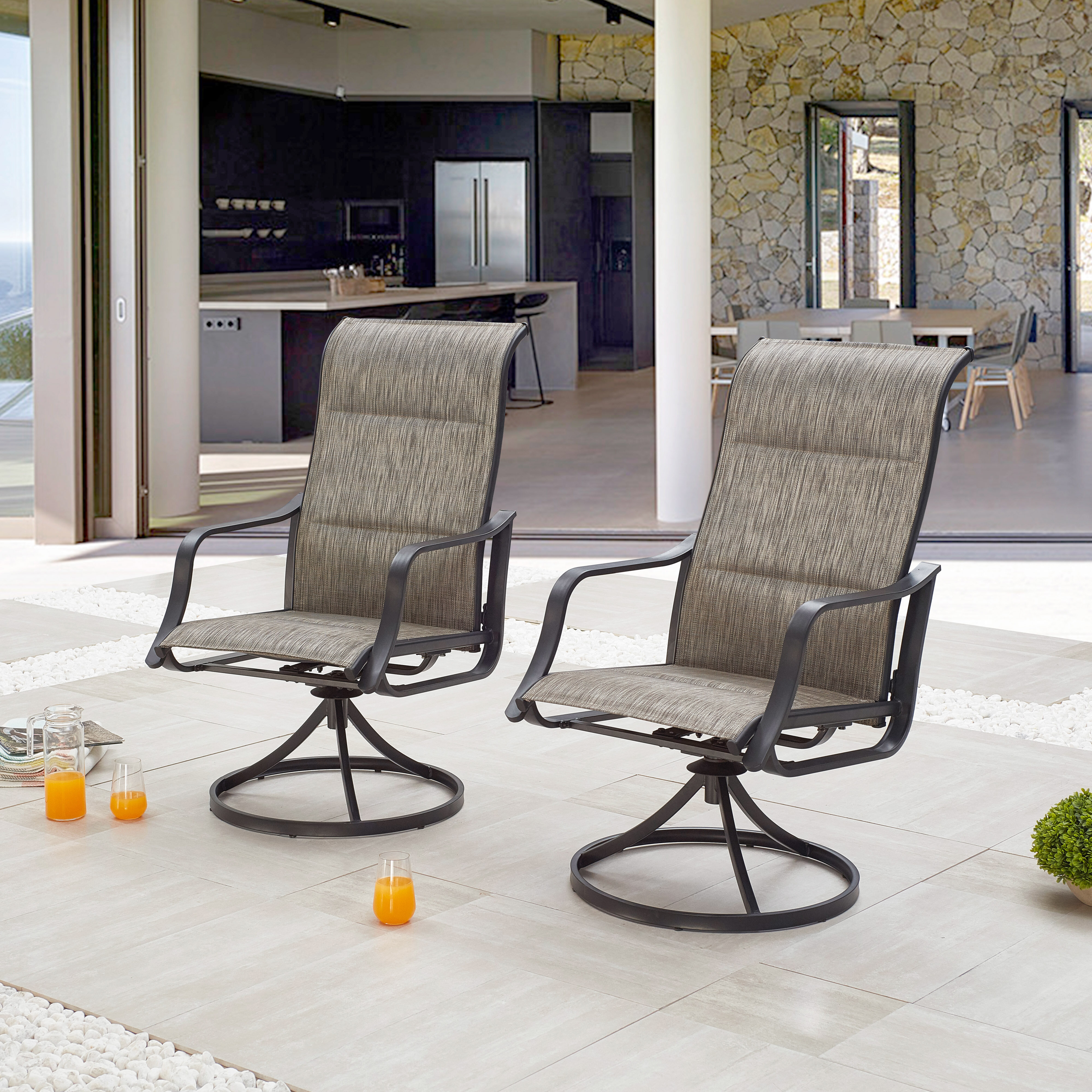 swivel patio set