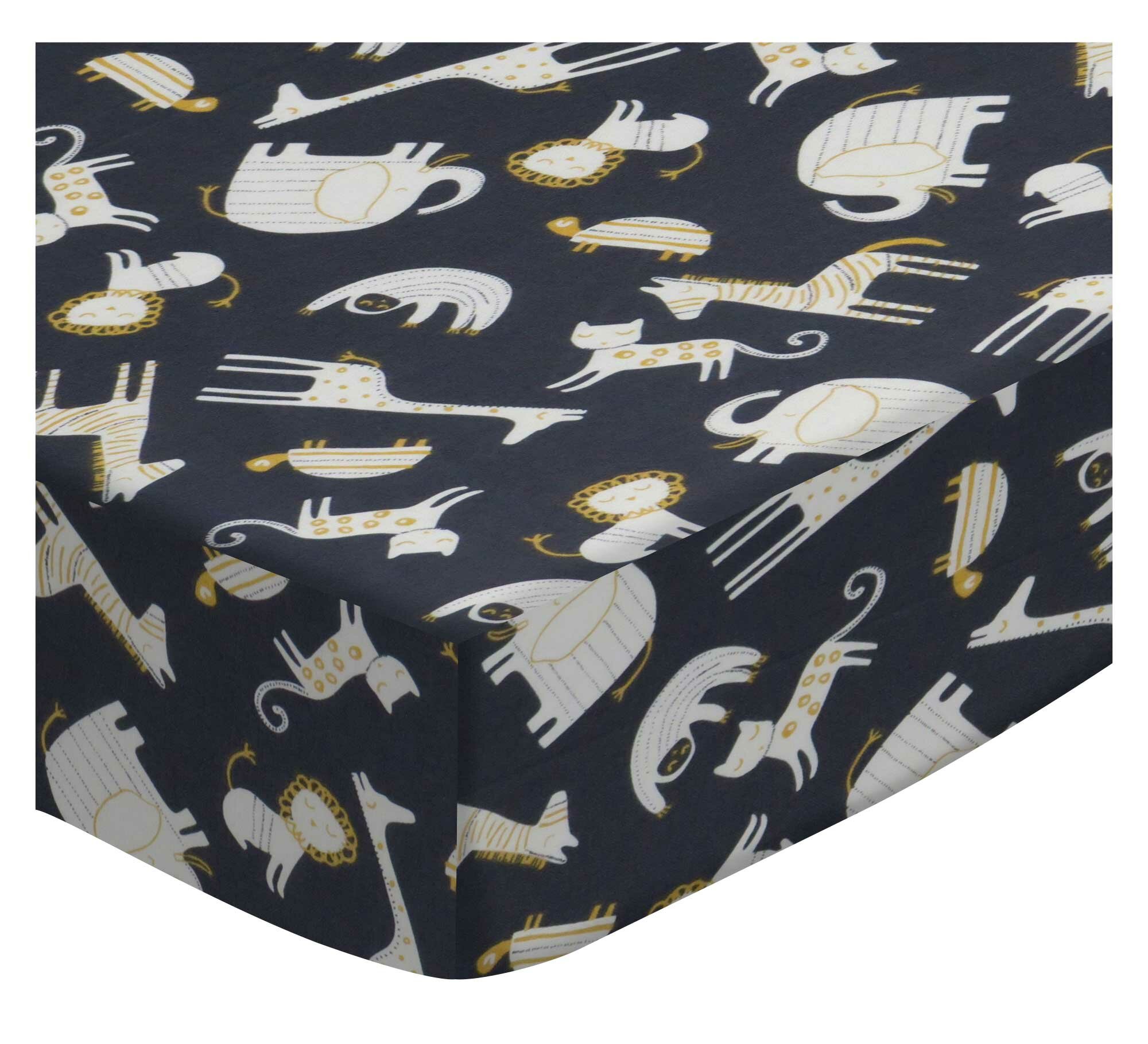 Sheetworld Safari Animals Fitted Crib Sheet Wayfair