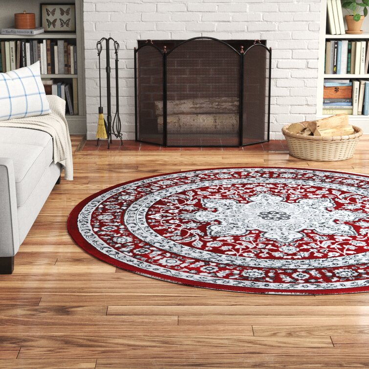 Carpet Classic Oriental Persian Durable Easy Care Cream Red 