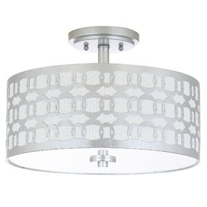 Bourbeau 3-Light Semi Flush Mount