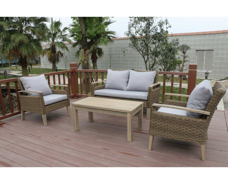 W Unlimited Bari 4 Piece Sofa Set With Cushions Wayfair Bari 4 Piece Sofa Set With Cushions