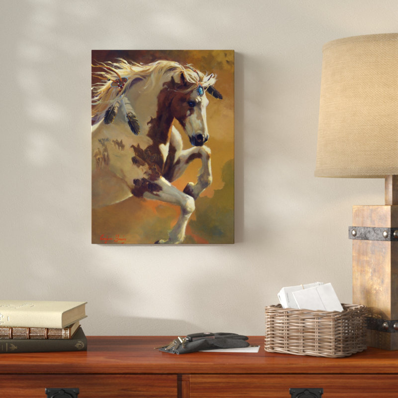 Millwood Pines Wild Heart Horse Acrylic Painting Print On Wrapped Canvas Reviews Wayfair
