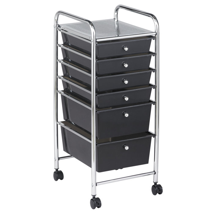 Ecr4kids Mobile Organizers 6 Drawer Rolling Storage Chest