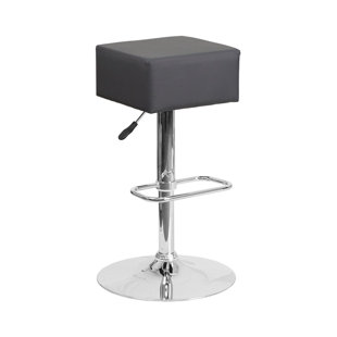 Spade Adjustable Height Swivel Bar Stool by