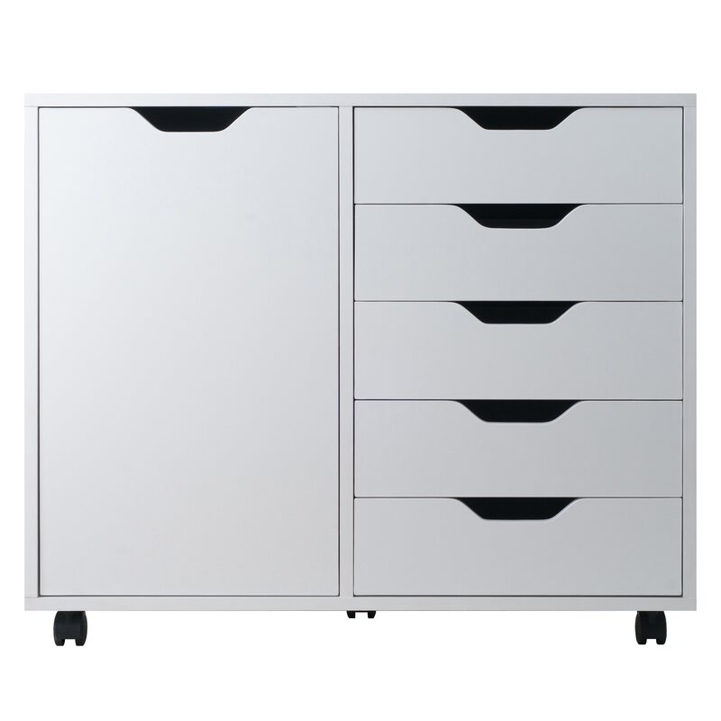 Inbox Zero Crandon 5 Drawer Vertical Filing Cabinet Reviews Wayfair