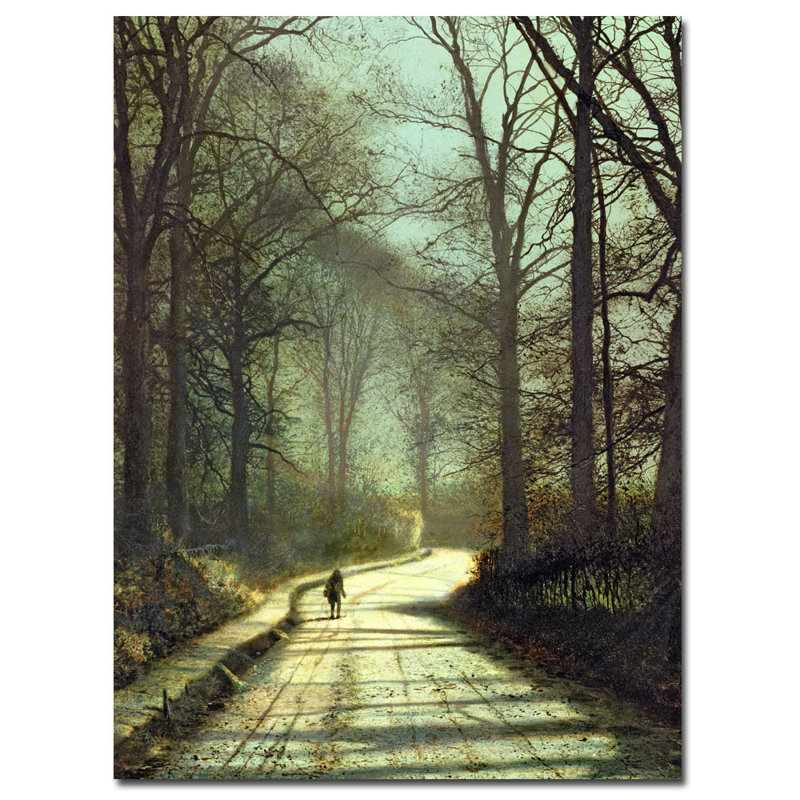 Trademark Art Moonlight Walk By John Atkinson Grimshaw Painting Print On Wrapped Canvas Wayfair
