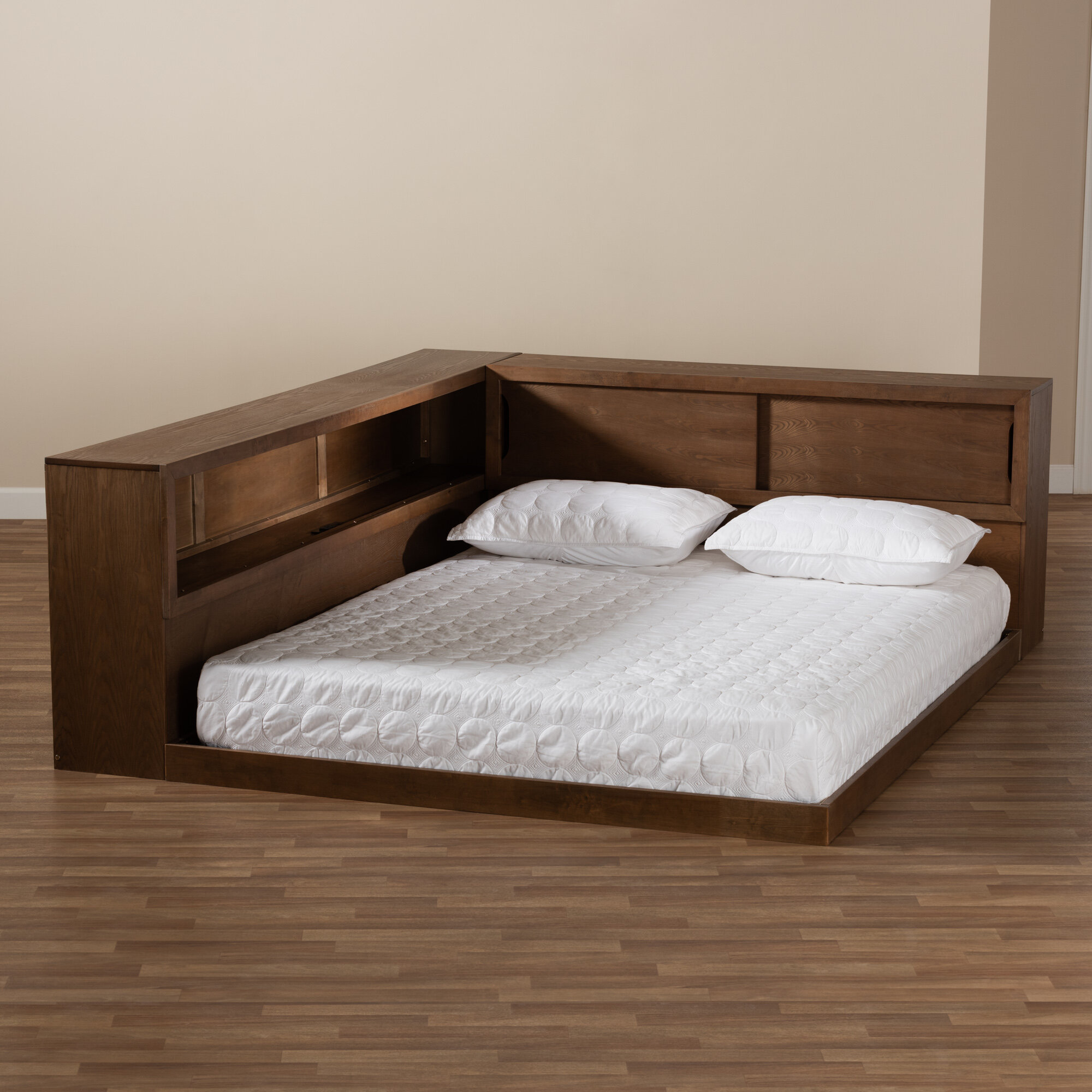 Foundry Select Carrasco Queen Solid Wood Low Profile Storage 