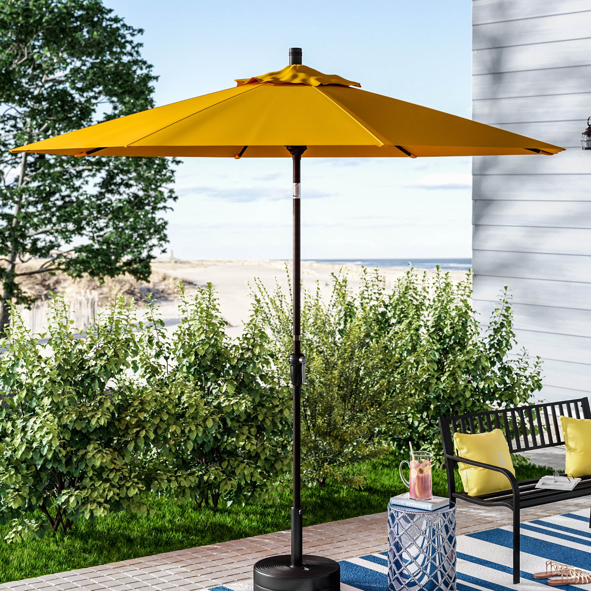 Yellow Patio Umbrellas You Ll Love In 2020 Wayfair