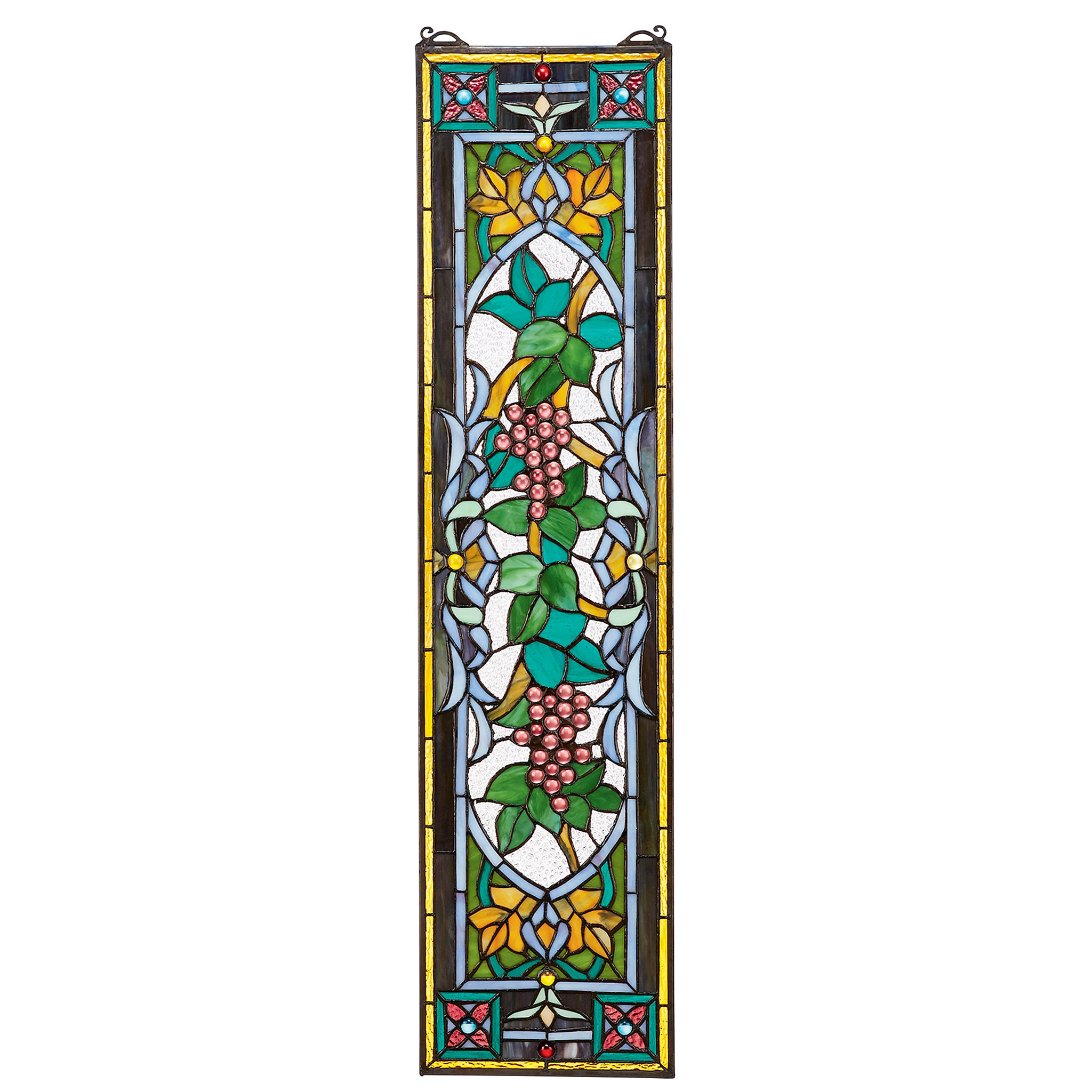 tiffany style stained glass panel