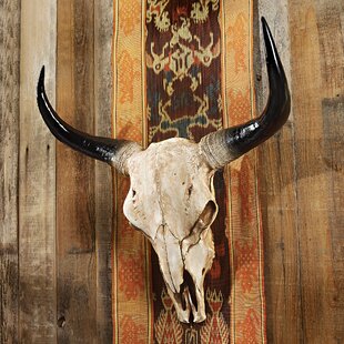 dragon motif bar man cave decor real "SALE" Water buffallo skull carved 