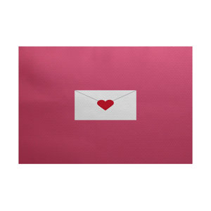 Valentine's Day Pink Indoor/Outdoor Area Rug