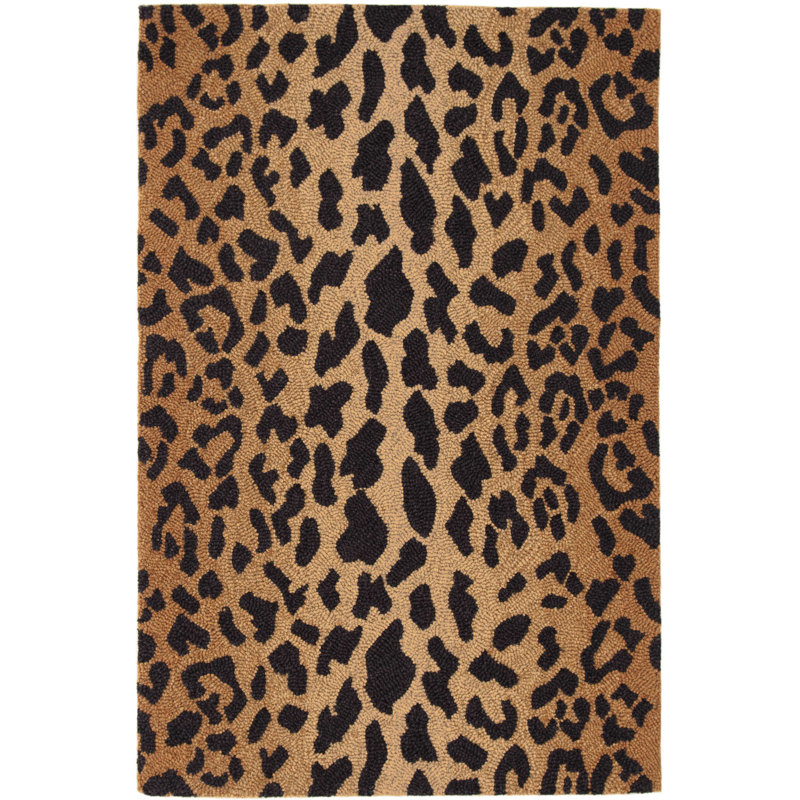 Dash And Albert Rugs Animal Print Looped Hooked Brown Black Area Rug Reviews Wayfair
