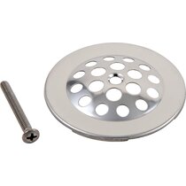 FREE S&H CHROME PLATED 3-1/2" 2 SCREW SHOWER /FLOOR DRAIN STRAINER SCREEN COVER