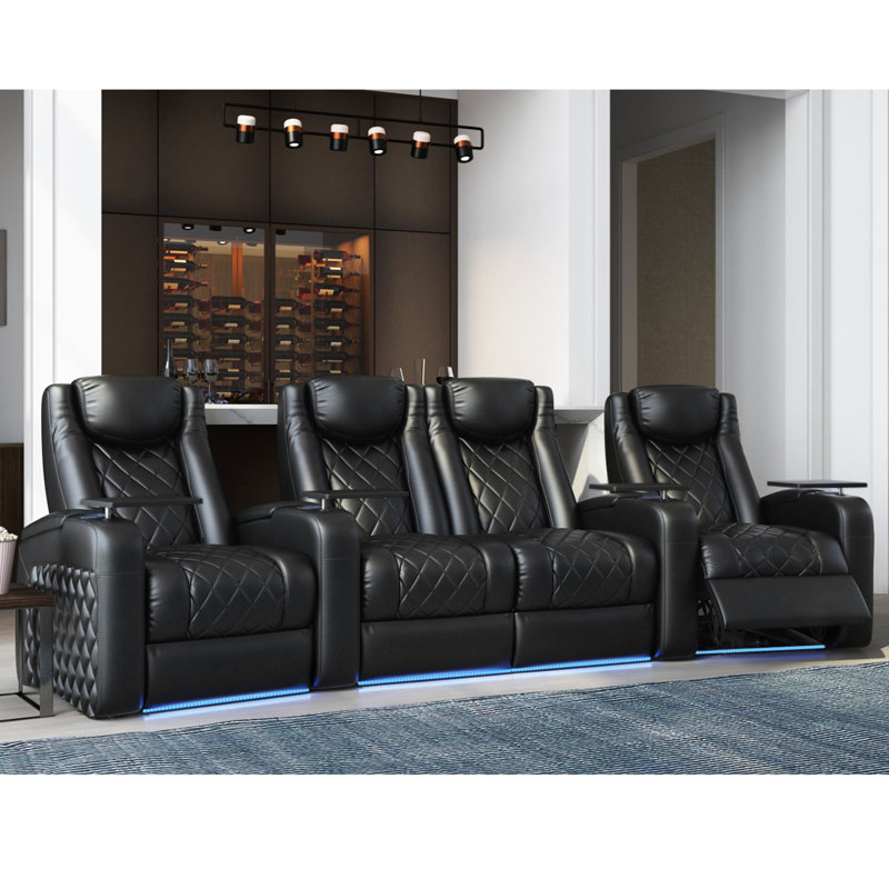 Red Barrel Studio Azure Series Curved Home Theater Row Seating Red Barrel Studio Azure Series Curved