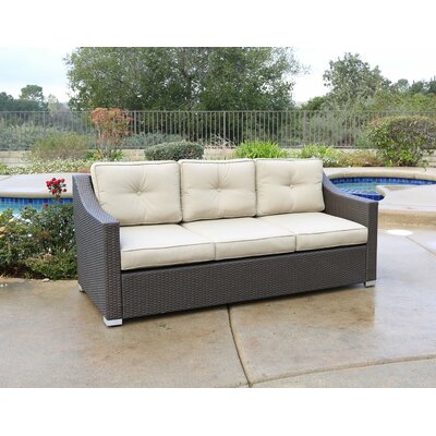 Latitude Run Leib Patio Sofa With Cushions Decorating Outside Com