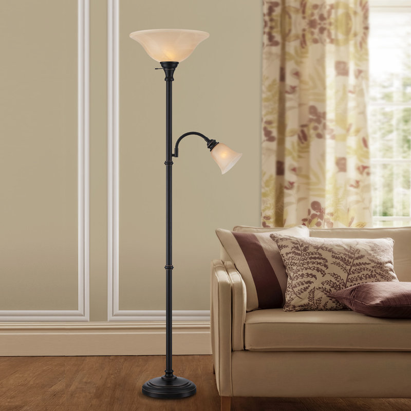 rustic torchiere floor lamp