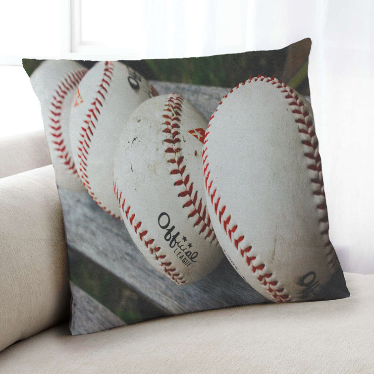 baseball throw pillow