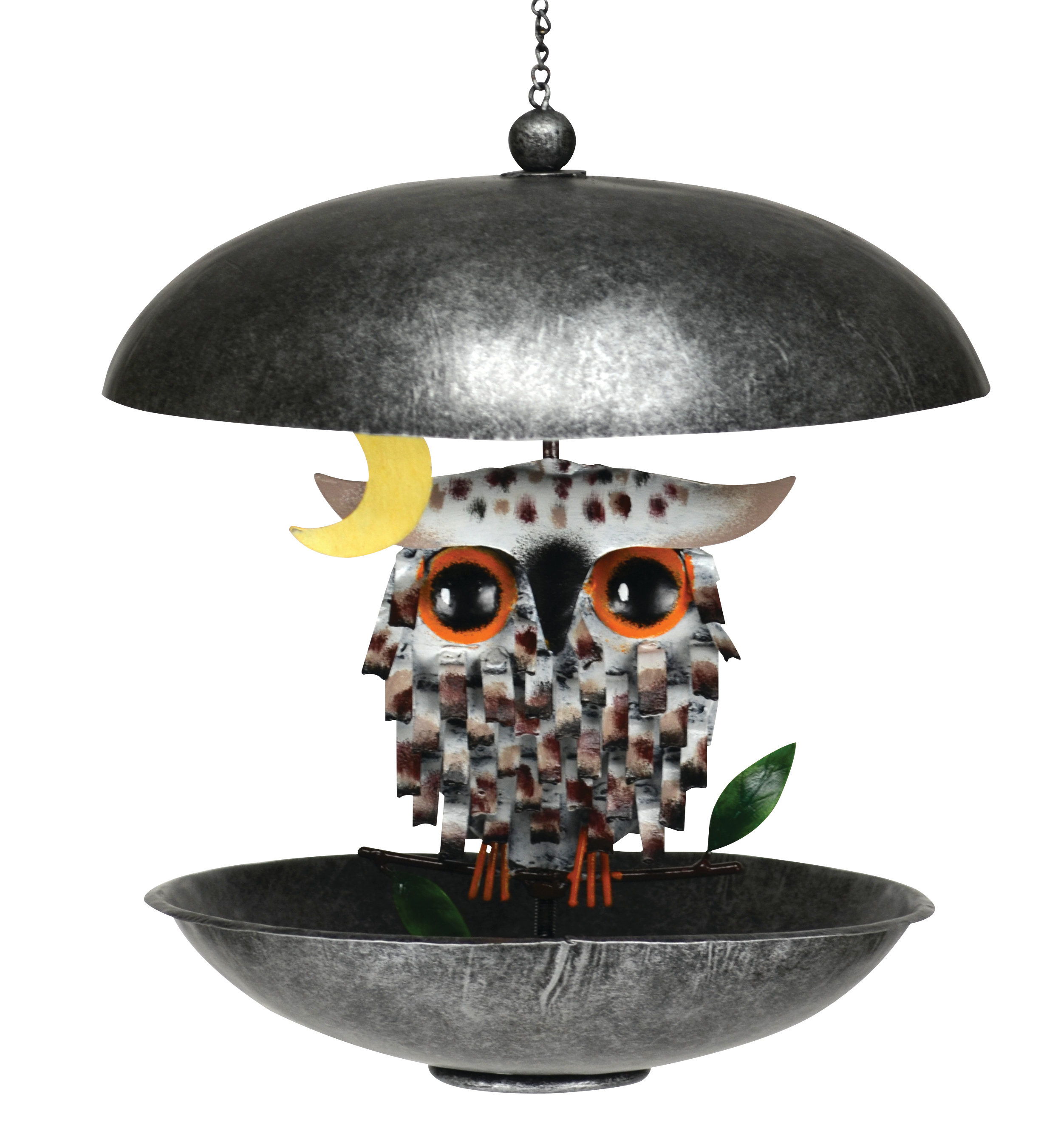 Gift Essentials Snowy Spikey Owl Bistro Decorative Bird Feeder Wayfair
