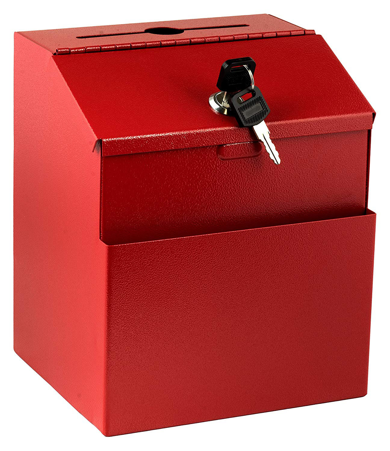 AdirOffice Multi Purpose Wall Mountable Suggestion Box 9.75 x 7 x 3 Red 