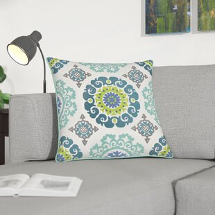 Dandelion Clocks 17" Cushion Cover with Piped Edges in Yellow or Grey