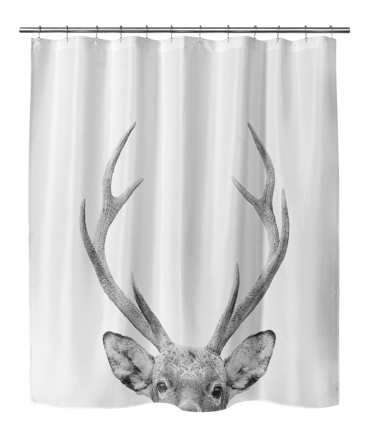 deer shower curtain hooks
